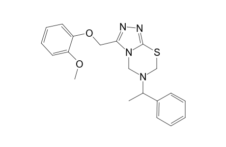3-(2-Methoxy-phenoxymethyl)-5-(1-phenyl-ethyl)-5,6-dihydro-4H-7-thia-1,2,3a,5-tetraaza-indene