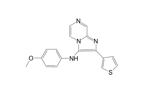 Imidazo[1,2-a]pyrazin-3-amine, N-(4-methoxyphenyl)-2-(3-thienyl)-
