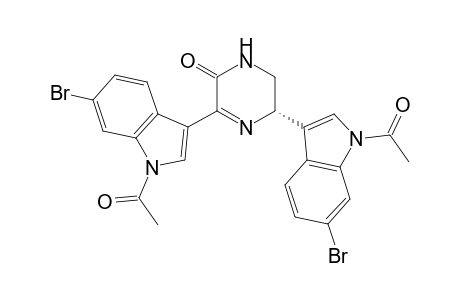 (3S)-3,5-bis(1-acetyl-6-bromo-3-indolyl)-2,3-dihydro-1H-pyrazin-6-one