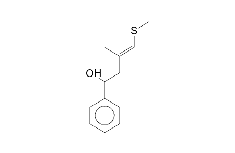 3-Methyl-4-(methylthio)-1-phenylbut-3-en-1-ol