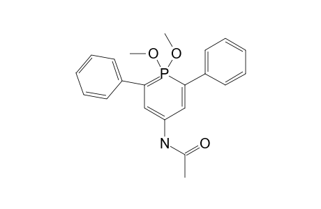 4-ACETYLAMIDO-1,1-DIMETHOXY-2,6-DIPHENYL-LAMBDA(5)-PHOSPHORINE