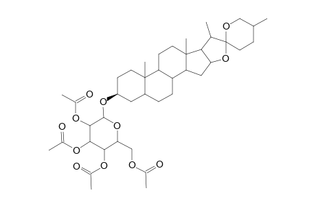 Tigogenin 3-O-.beta.-D-glucopyranoside peracetate
