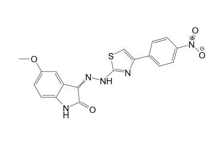 5-Methoxy-3-{2-[4-(4-nitrophenyl)thiazol-2-yl]hydrazono}indolin-2-one