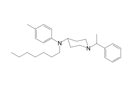 N-heptyl-N-4-methylphenyl-1-(1-phenylethyl)piperidin-4-amine