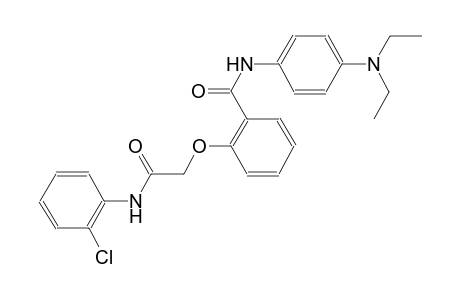 benzamide, 2-[2-[(2-chlorophenyl)amino]-2-oxoethoxy]-N-[4-(diethylamino)phenyl]-