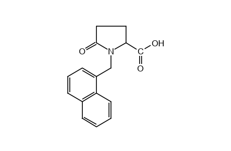 1-[(1-naphthyl)methyl]-5-oxo-2-pyrrolidinecarboxylic acid