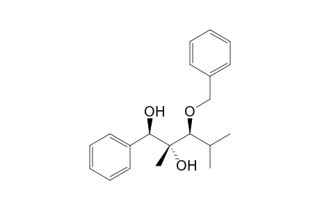 3-Benzyloxy-2,4-dimethyl-1-phenyl-1,2-pentanediol