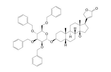 (3.beta.,5.beta.,14.beta.,17.beta.)-3-[(2,3,4,6-Tetra-O-benzyl.alpha.-D-mannopyranosyl)-oxy]-14-hydroxycard-20(22)-enolide