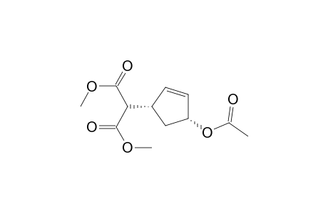 2-[(1S,4R)-4-acetoxycyclopent-2-en-1-yl]malonic acid dimethyl ester