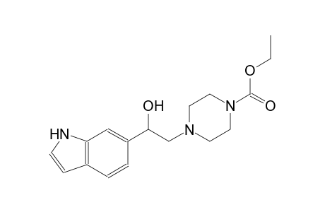 1-piperazinecarboxylic acid, 4-[2-hydroxy-2-(1H-indol-6-yl)ethyl]-, ethyl ester