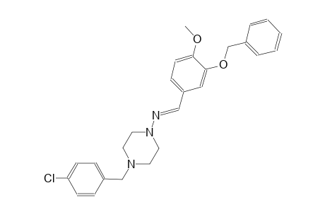 1-piperazinamine, 4-[(4-chlorophenyl)methyl]-N-[(E)-[4-methoxy-3-(phenylmethoxy)phenyl]methylidene]-