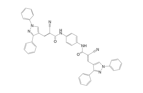 N,N'-(1,4-Phenylene)bis(2-cyano-3-(1,3-diphenyl-1H-pyrazol-4-yl)acrylamide)