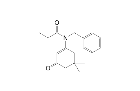 N-Benzyl-N-(5,5-dimethyl-3-oxocyclohex-1-enyl)propionamide
