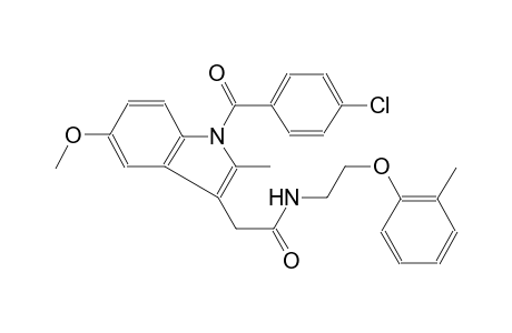1H-indole-3-acetamide, 1-(4-chlorobenzoyl)-5-methoxy-2-methyl-N-[2-(2-methylphenoxy)ethyl]-