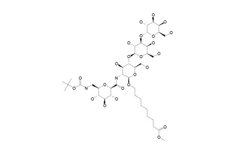 #8J;8-METHOXYCARBONYLOCTYL-ALPHA-D-GALACTOPYRANOSYL-(1->3)-BETA-D-GALACTOPYRANOSYL-(1->4)-2-DEOXY-2-(1-DEOXY-1-TERT.-BUTOXYCARBONYLAMINOMETHYL-BETA-D-GLUCOHEX