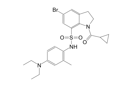 1H-indole-7-sulfonamide, 5-bromo-1-(cyclopropylcarbonyl)-N-[4-(diethylamino)-2-methylphenyl]-2,3-dihydro-