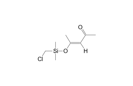 (E)-2-DIMETHYL(CHLOROMETHYL)SILOXY-2-PENTEN-4-ONE