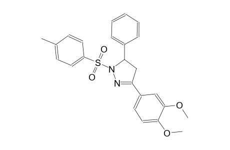 3-(3,4-dimethoxyphenyl)-1-[(4-methylphenyl)sulfonyl]-5-phenyl-4,5-dihydro-1H-pyrazole