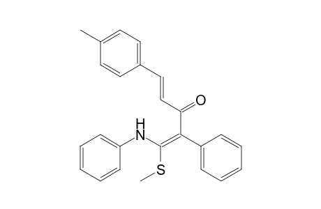 (1E,4E)-1-anilino-1-(methylthio)-2-phenyl-5-(p-tolyl)penta-1,4-dien-3-one