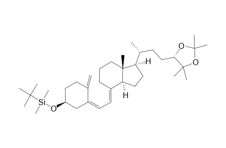 (3.beta.,5Z,7E,24S)-3-[(tert-Butyldimethylsilyl)oxy]-9,10-secocholesta-5,7,10(19)-triene-24,25-diol cyclic 24,25-(1-methylethylidene acetal)