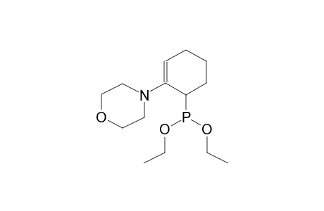 2-MORPHOLINO-2-CYCLOHEXENYLPHOSPHONOUS ACID, DIETHYL ESTER