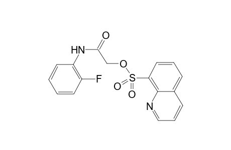 8-Quinolinesulfonyl-2-oxo-[(2-fluorophenyl)amino]ethyl ester