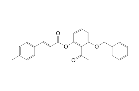 (2-acetyl-3-benzyloxy-phenyl) (E)-3-(p-tolyl)prop-2-enoate