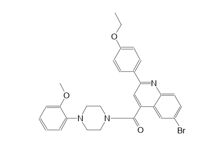 6-bromo-2-(4-ethoxyphenyl)-4-{[4-(2-methoxyphenyl)-1-piperazinyl]carbonyl}quinoline