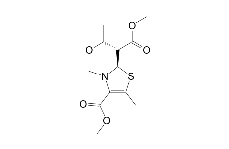 METHYL-(2S,3R)-2-[(R)-2-(3,5-DIMETHYL-4-METHOXYCARBONYL-2,3-DIHYDRO-THIAZOLYL)]-3-HYDROXY-BUTANOATE