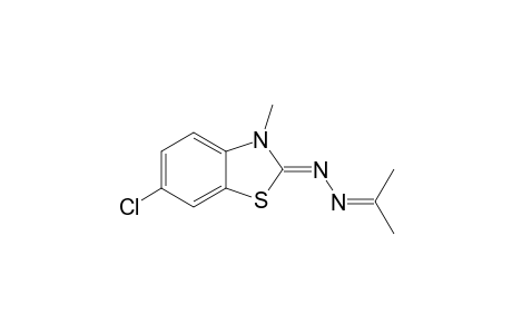 (2Z)-6-Chloro-3-methyl-1,3-benzothiazol-2(3H)-one (1-methylethylidene)hydrazone