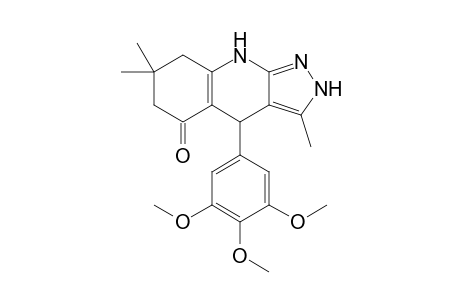 3,7,7-trimethyl-4-(3,4,5-trimethoxyphenyl)-2,4,6,8-tetrahydro-1H-pyrazolo[3,4-b]quinolin-5-one