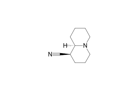 (+-)-(5R*,6R*)-1-Azabicyclo[4.4.0]decane-5-carbonitrile