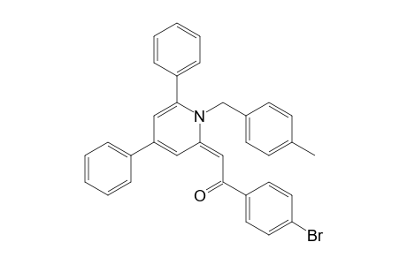 (2E)-1-(4-bromophenyl)-2-[1-(4-methylbenzyl)-4,6-diphenyl-2-pyridylidene]ethanone