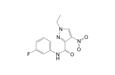 1H-Pyrazole-3-carboxamide, 1-ethyl-N-(3-fluorophenyl)-4-nitro-