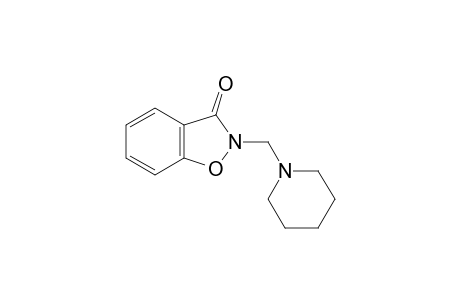 2-(piperidinomethyl)-1,2-benzisoxazolin-3-one