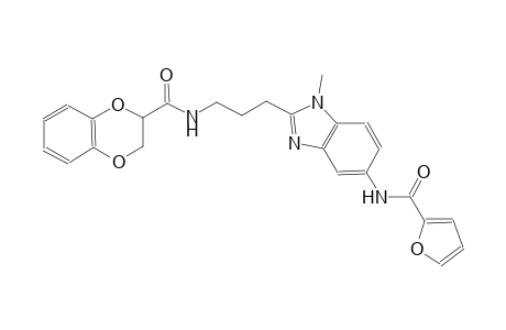 1,4-benzodioxin-2-carboxamide, N-[3-[5-[(2-furanylcarbonyl)amino]-1-methyl-1H-benzimidazol-2-yl]propyl]-2,3-dihydro-