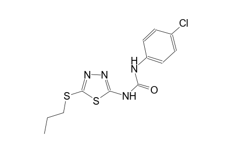 N-(4-chlorophenyl)-N'-[5-(propylsulfanyl)-1,3,4-thiadiazol-2-yl]urea