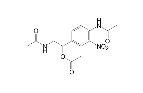 4'-(2-acetamido-1-hydroxyethyl)-2'-nitroacetanilide, acetate(ester)