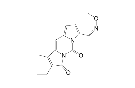 (Z)-2-ETHYL-1-METHYL-7-(O-METHYLOXIMINO)-DIPYRROLO-PYRIMIDINE-3,5-DIONE