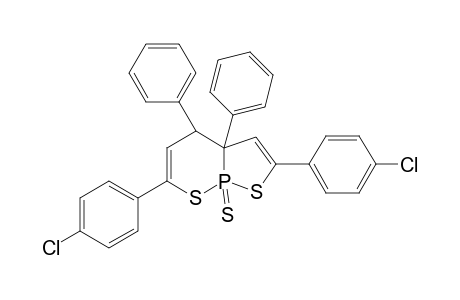 [1,2]Thiaphospholo[2,3-b][1,2]thiaphosphorin, 3a,4-bis(4-chlorophenyl)-3a,4-dihydro-2,6-diphenyl-, 8-sulfide
