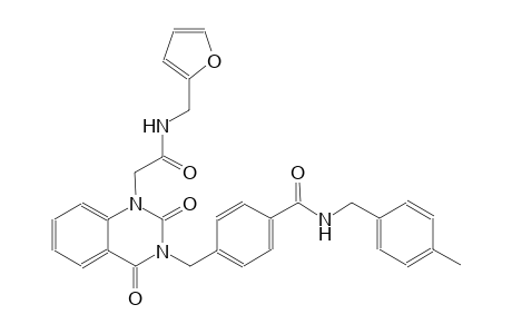 4-[(1-{2-[(2-furylmethyl)amino]-2-oxoethyl}-2,4-dioxo-1,4-dihydro-3(2H)-quinazolinyl)methyl]-N-(4-methylbenzyl)benzamide
