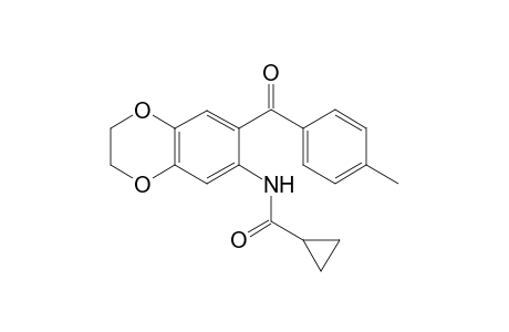 Cyclopropanecarboxamide, N-[2,3-dihydro-7-(4-methylbenzoyl)-1,4-benzodioxin-6-yl]-