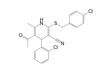 3-pyridinecarbonitrile, 5-acetyl-4-(2-chlorophenyl)-2-[[(4-chlorophenyl)methyl]thio]-1,4-dihydro-6-methyl-