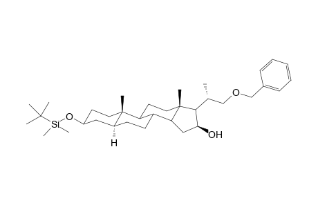 22-(Benzyloxy)-3.beta.-[(t-butyldimethylsilyl)oxy]-5.alpha.-23,24-bisnorcholan-16.beta.-ol