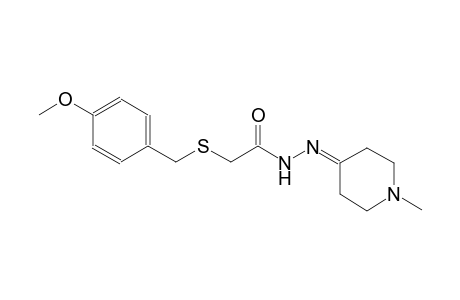 2-[(4-methoxybenzyl)sulfanyl]-N'-(1-methyl-4-piperidinylidene)acetohydrazide