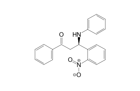 (R)-3-(2-Nitrophenyl)-1-phenyl-3-(N-phenylamino)propan-1-one