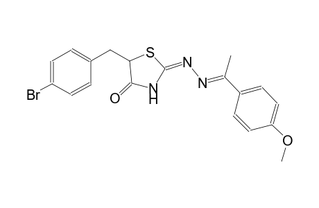 4-thiazolidinone, 5-[(4-bromophenyl)methyl]-2-[(2E)-2-[1-(4-methoxyphenyl)ethylidene]hydrazono]-, (2E)-