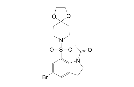 8-[(1-acetyl-5-bromo-2,3-dihydro-1H-indol-7-yl)sulfonyl]-1,4-dioxa-8-azaspiro[4.5]decane