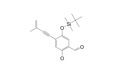 2-(TERT.-BUTYLDIMETHYLSILYLOXY)-5-HYDROXY-4-(3-METHYLBUT-3-EN-1-YNYL)-BENZALDEHYDE