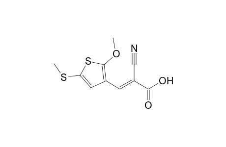 3-[2'-Cyano-2'-(hydroxycarbonyl)ethenyl]-2-methoxy-5-(methylsulfanyl)-thiophene